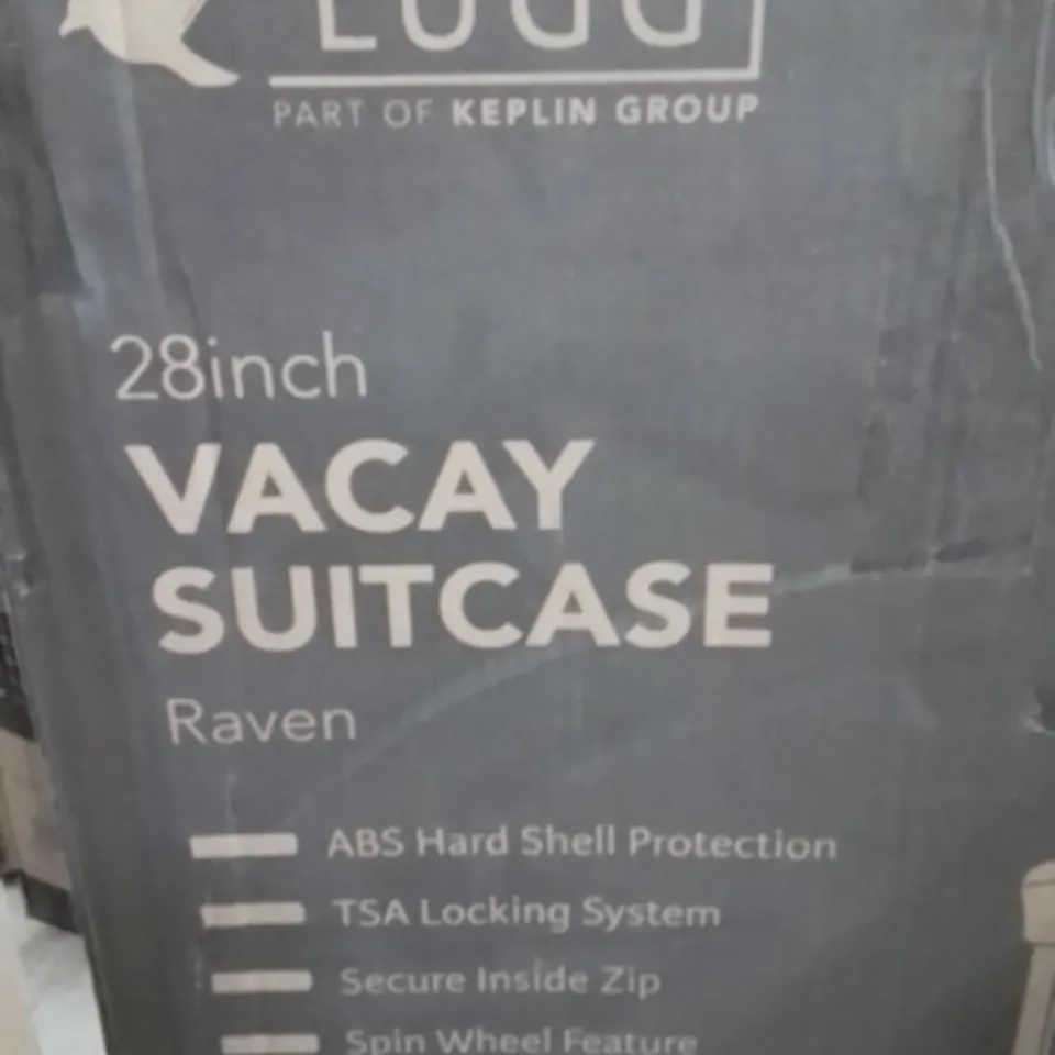 BOXED LUGG 28INCH VACAY SUITCASE RAVEN 