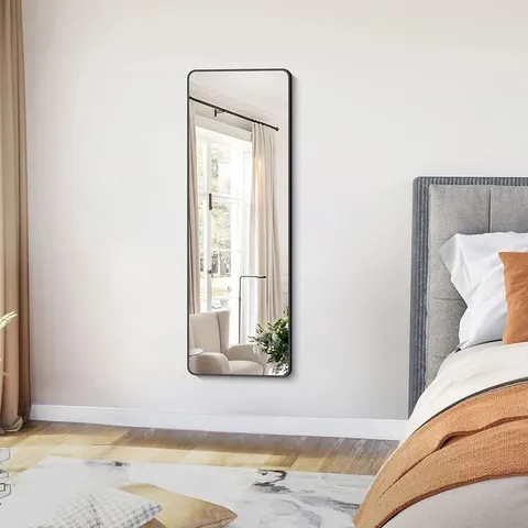 BOXED MODERN RECTANGULAR METAL FLOOR HOTEL DRESSING MIRROR