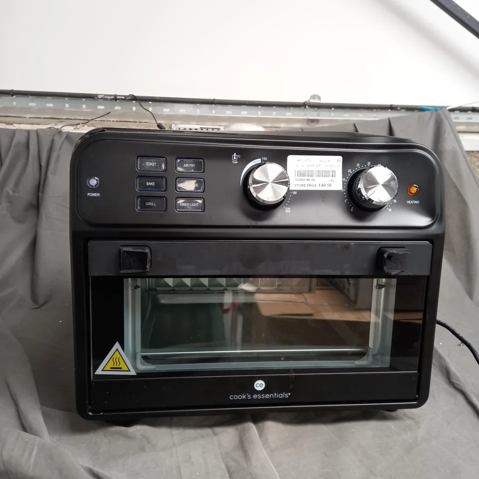 BOXED COOK'S ESSENTIAL 21-LITRE AIRFRYER OVEN IN BLACK