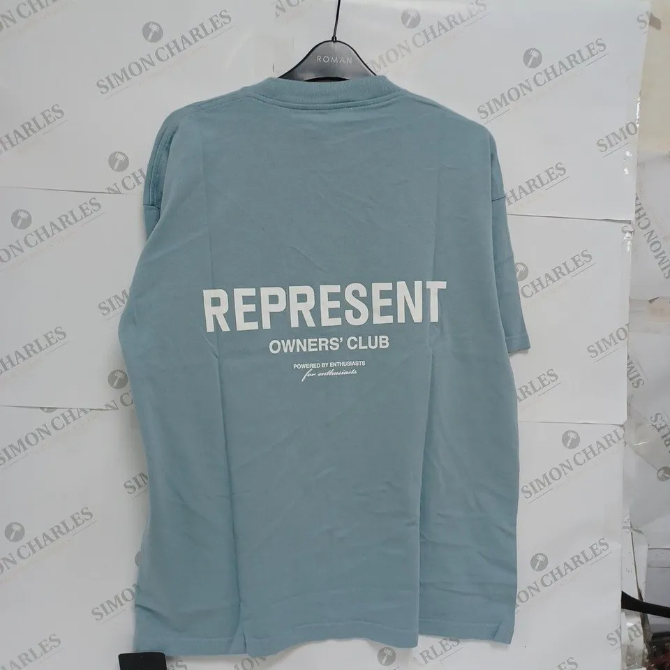 REPRESENT OWNERS CLUB T-SHIRT POWDER BLUE SMALL