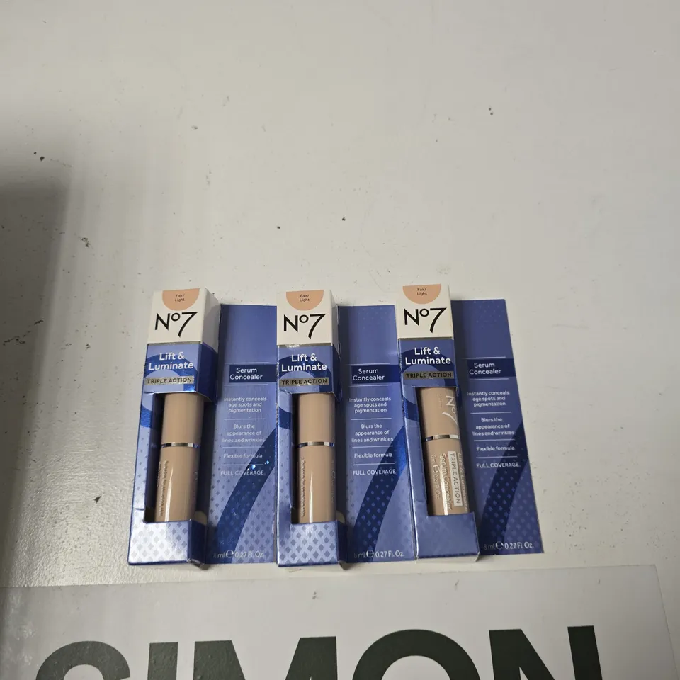 NO7 LIFT & LUMINATE SERUM CONCEALER – SET OF 4 (8 ML EACH) SHADE FAIR/LIGHT