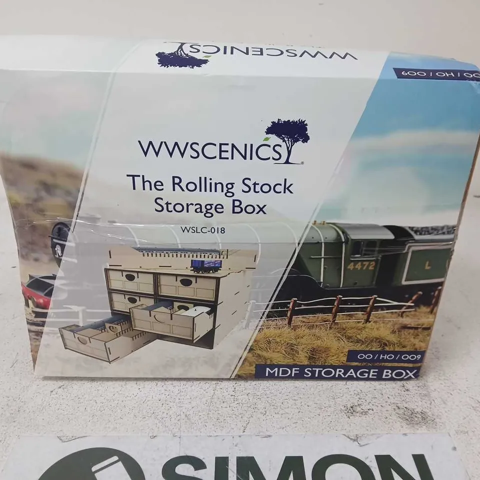 WWSCENICS THE ROLLING STOCK STORAGE BOX – MDF STORAGE BOX 