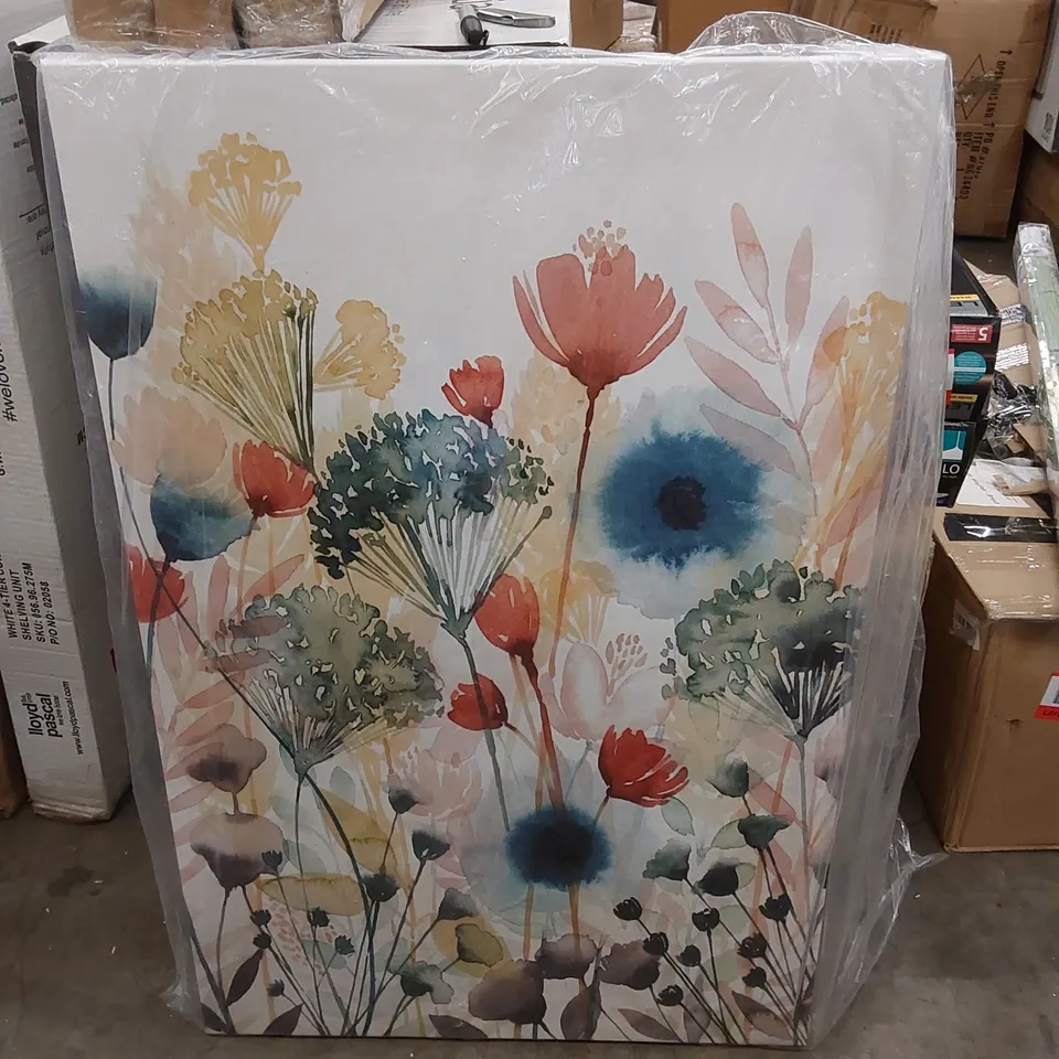 BOXED SUNNY SUNDRIES I BY GRACE POPP - WRAPPED CANVAS ART PRINT