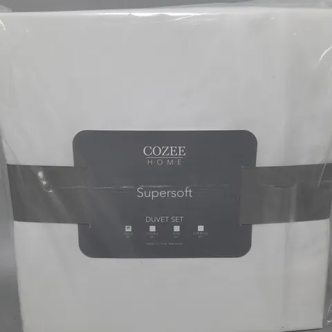 SUPERSOFT BY COZEE HOME 4 PIECE DUVET SET IN PINK - SINGLE SIZE