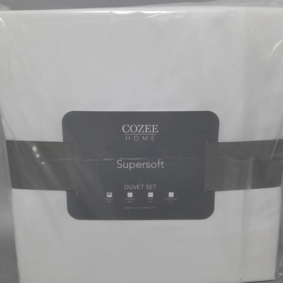 SUPERSOFT BY COZEE HOME 4 PIECE DUVET SET IN PINK - SINGLE SIZE