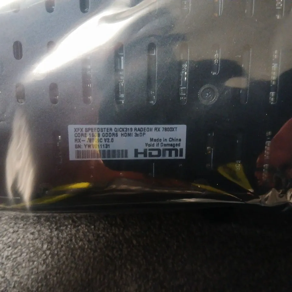 RADEON RX 7800 XT GRAPHICS CARD (XFX SPEEDSTER QICK319) 16GB GDDR6 – IN ASUS BOX