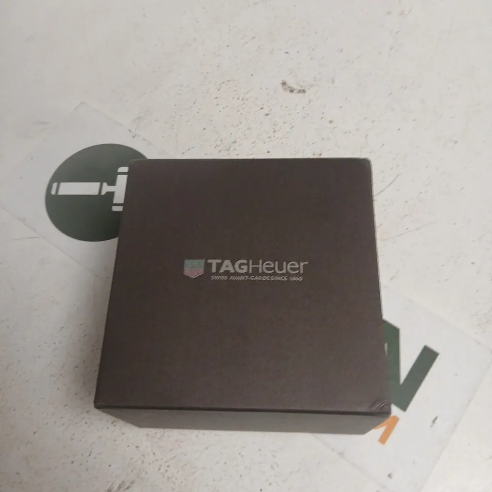 TAG HEUER CARRERA CALIBRE 5 AUTOMATIC STAINLESS STEEL WRISTWATCH – BOXED
