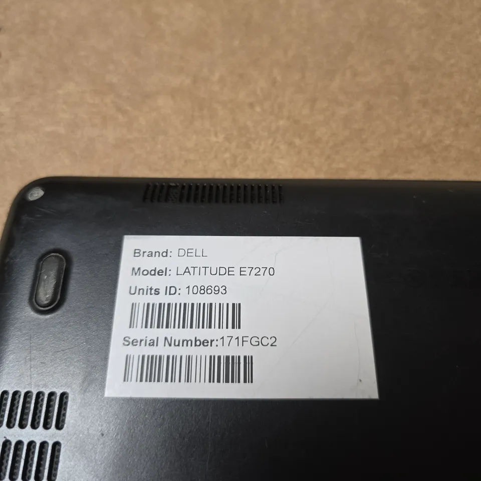 DELL LATITUDE E7270 LAPTOP - BLACK