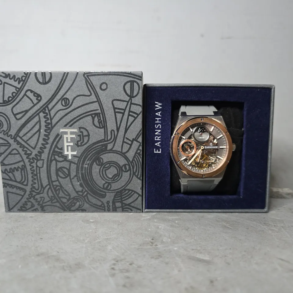 BOXED EARNSHAW CHRONOGRAPH WATCH