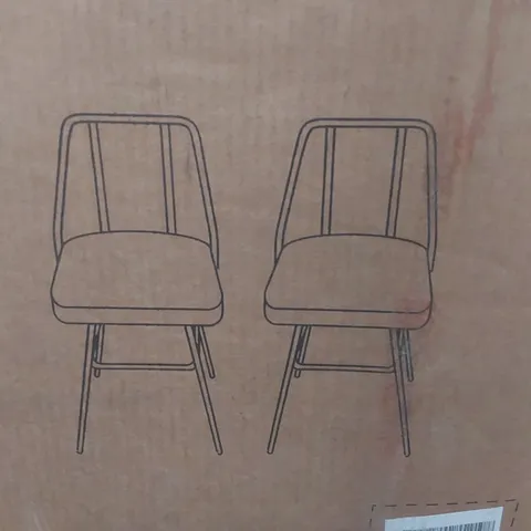 BOXED SET OF 2 DREAMS IDEA BAR STOOLS IN GREY