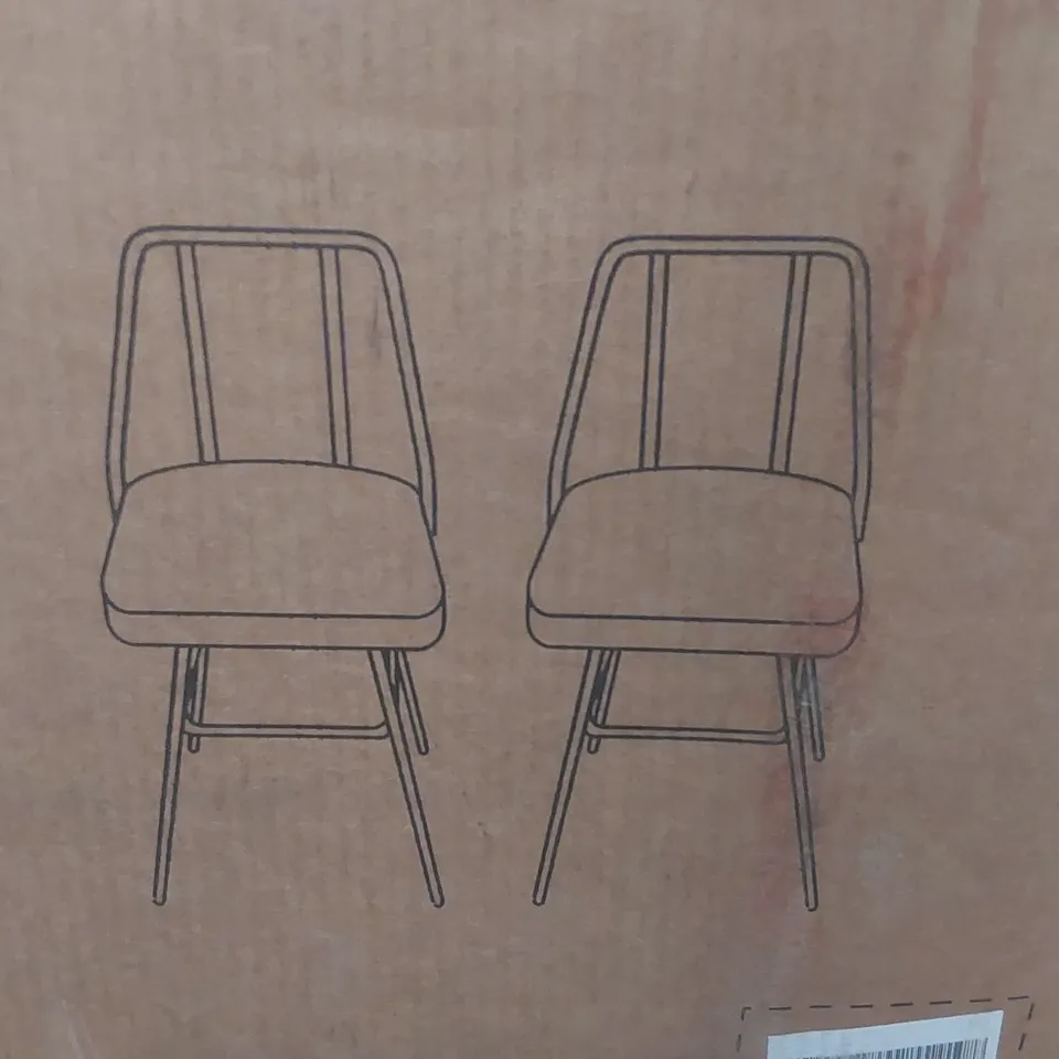 BOXED SET OF 2 DREAMS IDEA BAR STOOLS IN GREY