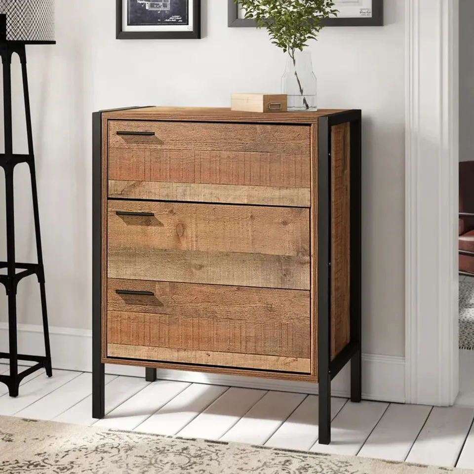 BOXED TERRENCE 3 DRAWER CHEST 