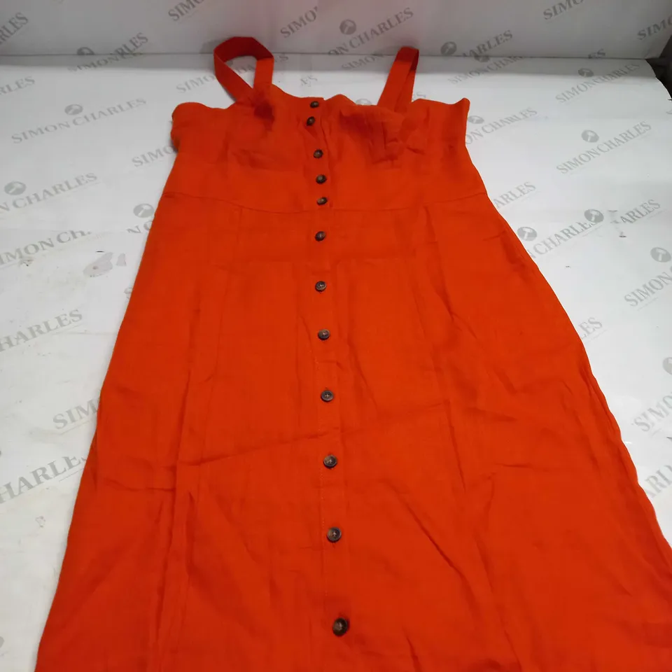 BODEN STRAPPY LINEN MIDI DRESS SIZE 10