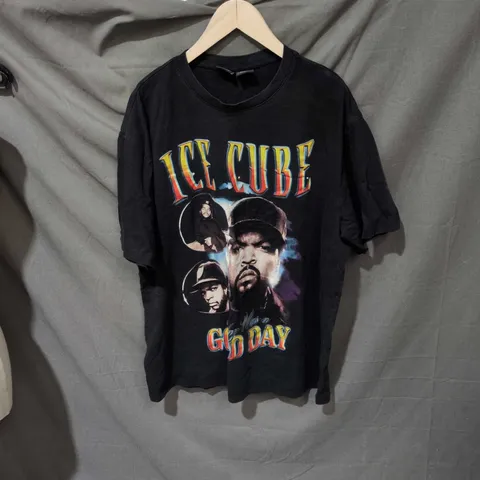 ICE CUBE GRAPHIC T-SHIRT – BLACK SZIE L 