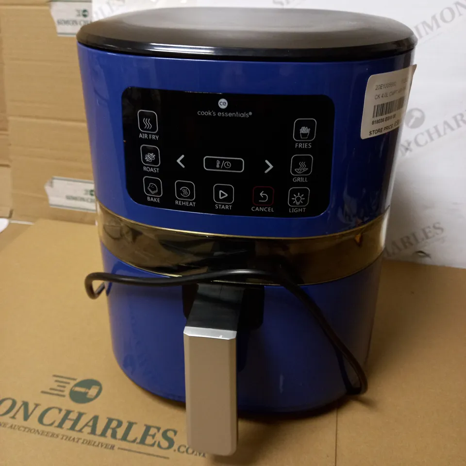 COOK'S ESSENTIALS 4.0L AIR FRYER - SAPPHIRE