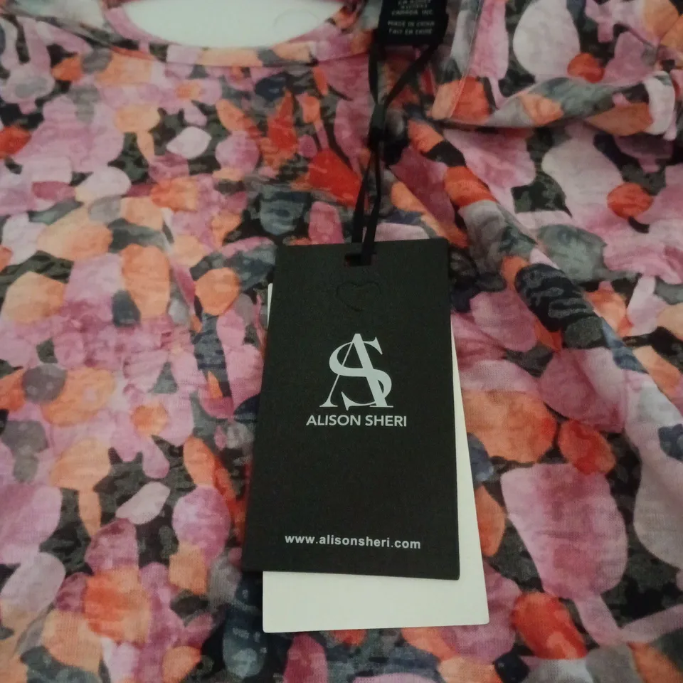 ALISON SHERI LARGE PATTERN BLOUSE TAGGED