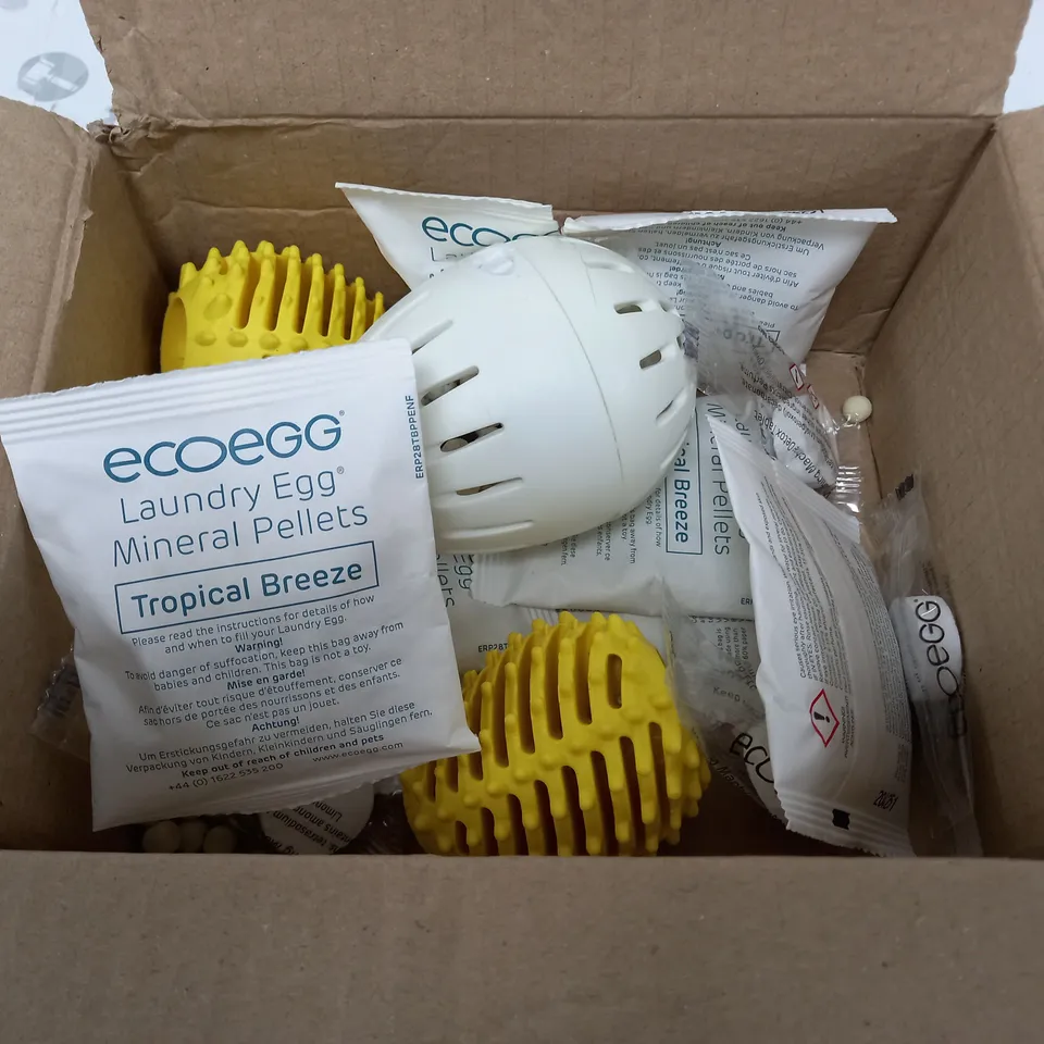 ECOEGG LAUNDRY EGG KIT WITH DRYER EGGS & DETOX TABLETS - TROPICAL