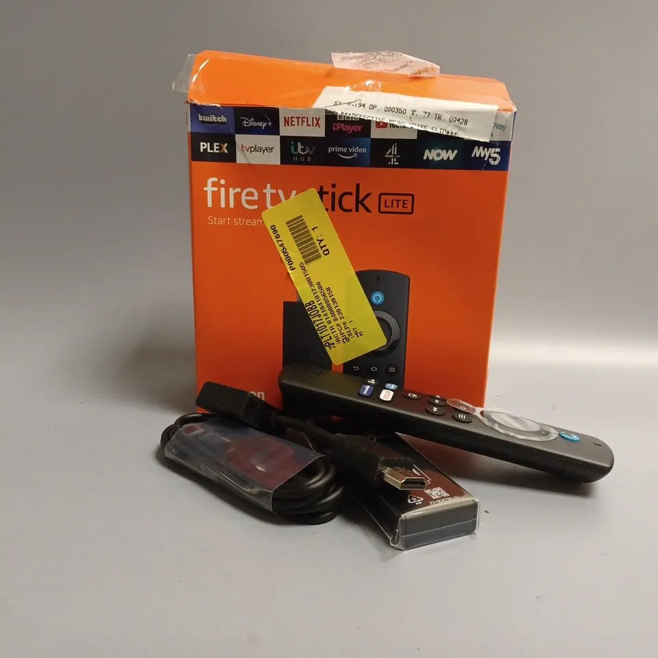 BOXED AMAZON FIRE TV STICK LITE 