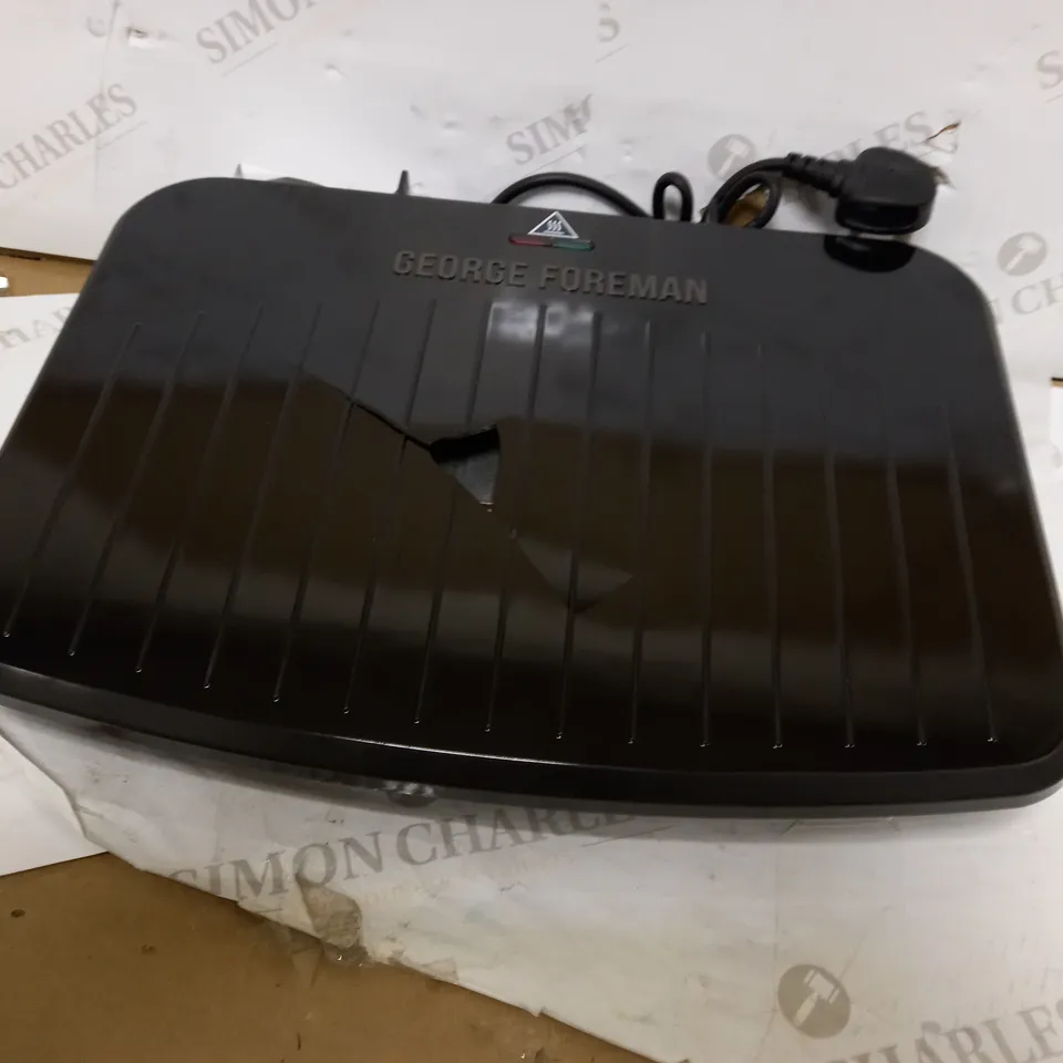 GEORGE FOREMAN 25820 LARGE FIT GRILL - VERSATILE GRIDDLE