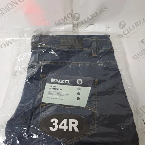 ENZO SLIM STRETCH DENIM JEANS SIZE 34R 