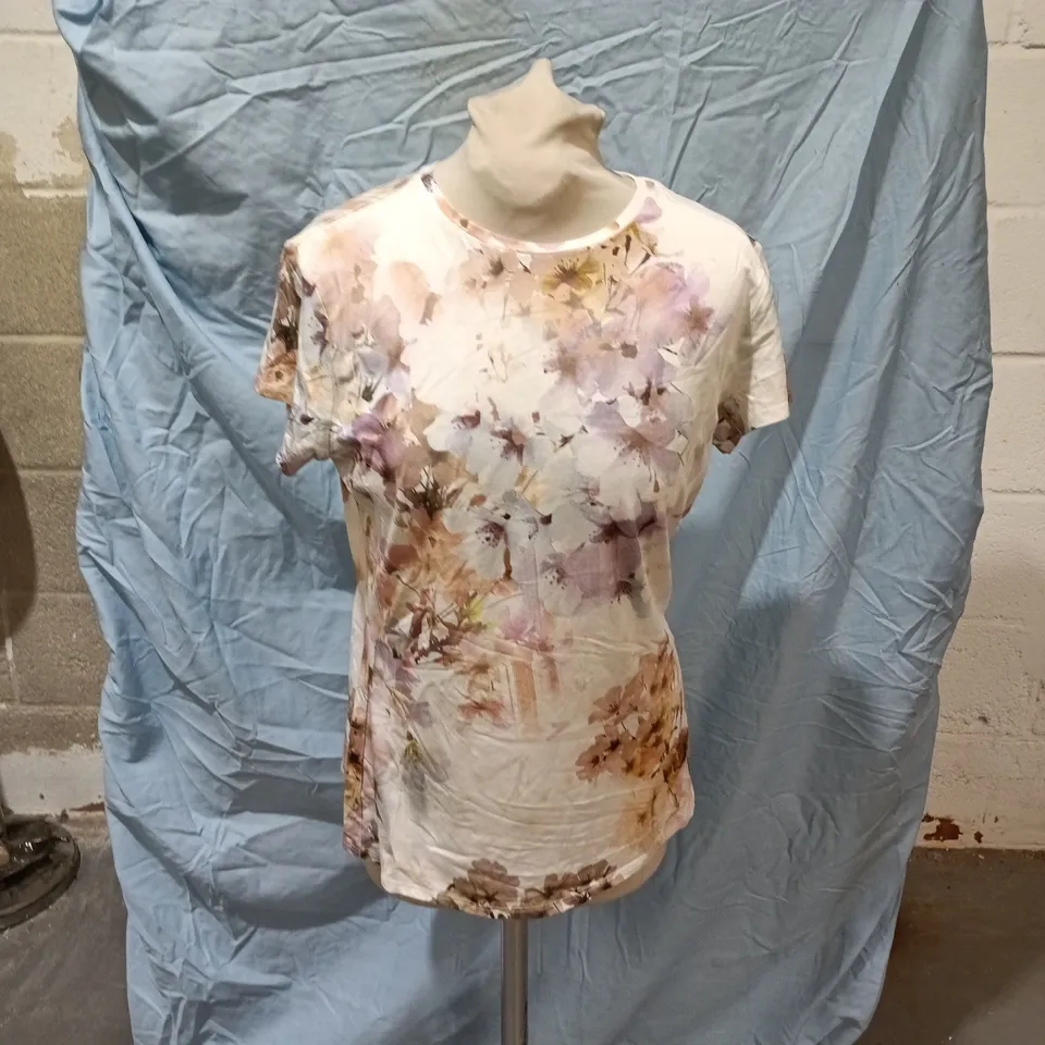 TED BAKER LONDON FLORAL PRINT TOP – SIZE 3 