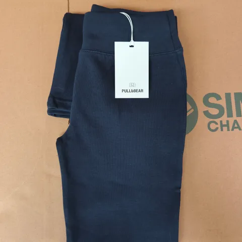PULL & BEAR FLARED PANTS IN NAVY SIZE SMALL