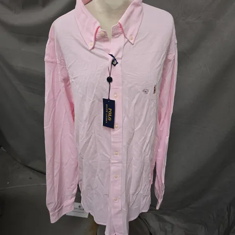 RALPH LAUREN POLO MENS SHIRT PINK SIZE XXL