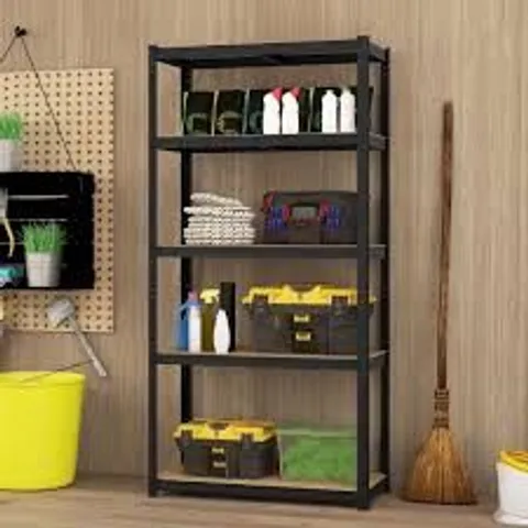 BOXED COSTWAY 5-TIER METAL SHELVING UNIT WITH ADJUSTABLE HEIGHT FOR GARAGES