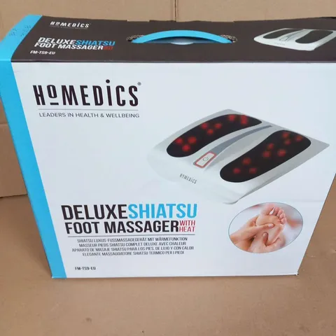 BOXED HOMEDICS DELUXE SHIATSU FOOT MASSAGER WITH HEAT