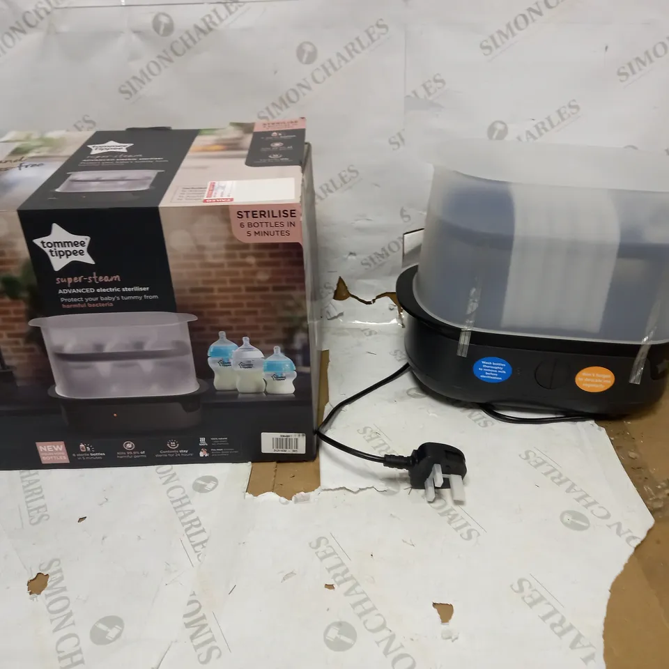 TOMMEE TIPPEE SUPERSTEAM ADVANCED ELECTRIC STERILISER 