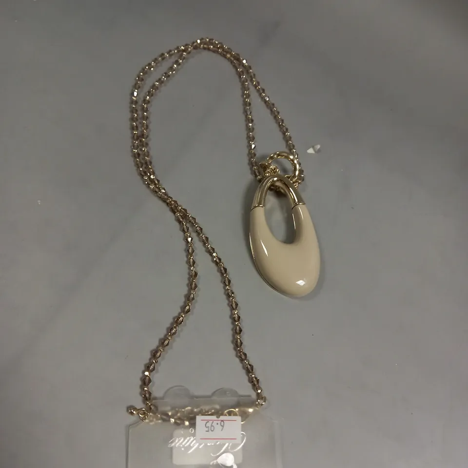 BRAND NEW BROWN PEPPER HANDBAGS HALF CRESCENT NECKLACE 