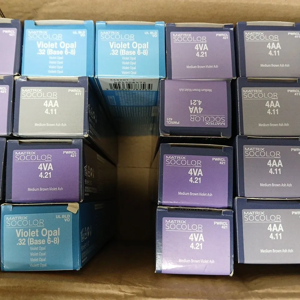 BOX OF APPROXIMATELY 20 ASSORTED MATRIX SO COLOUR BEAUTY PRODUCTS - COLLECTION ONLY