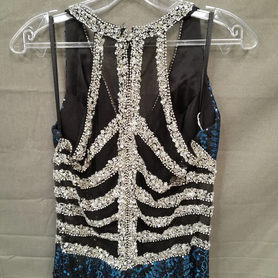 KISS ME KATE SEQUIN EMBELLISHED OCCASIONAL DRESS IN BLUE - 8