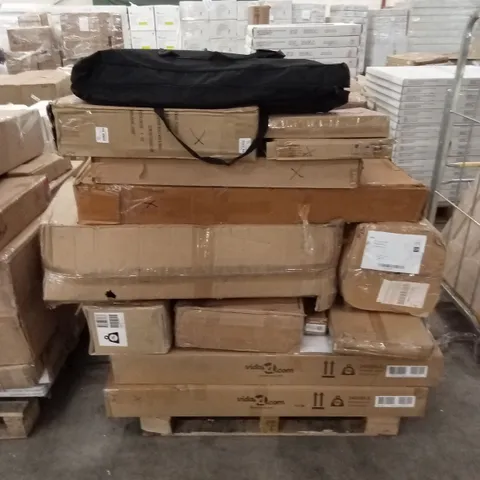 PALLET OF ASSORTED FURNITURE AND FURNITURE PARTS