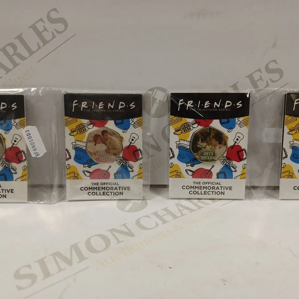BOX TO CONTAIN APPROX. 8 X FRIENDS THE TELEVISION SERIES COMMEMORATIVE COINS 