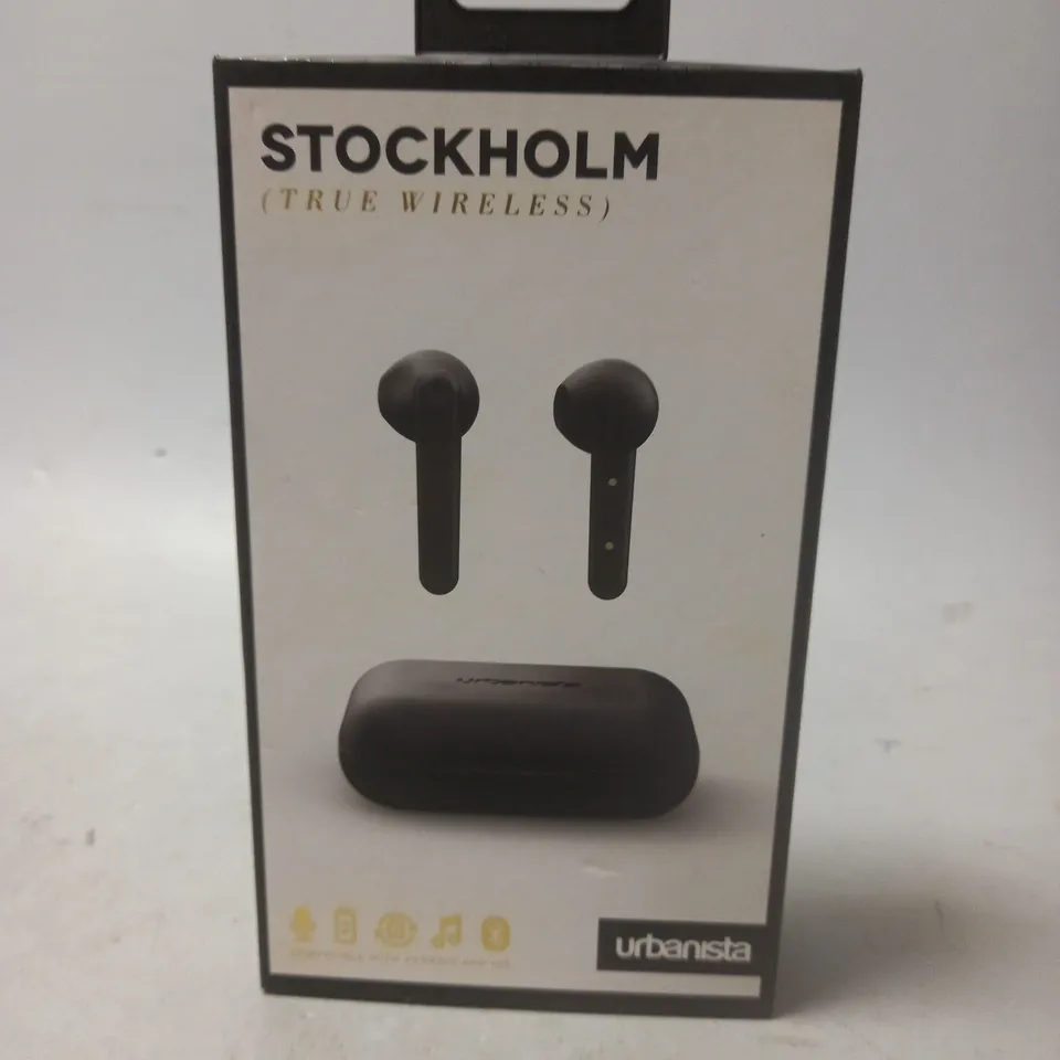 BOXED URBANISTA STOCKHOLM TRUE WIRELESS EARBUDS - BLACK