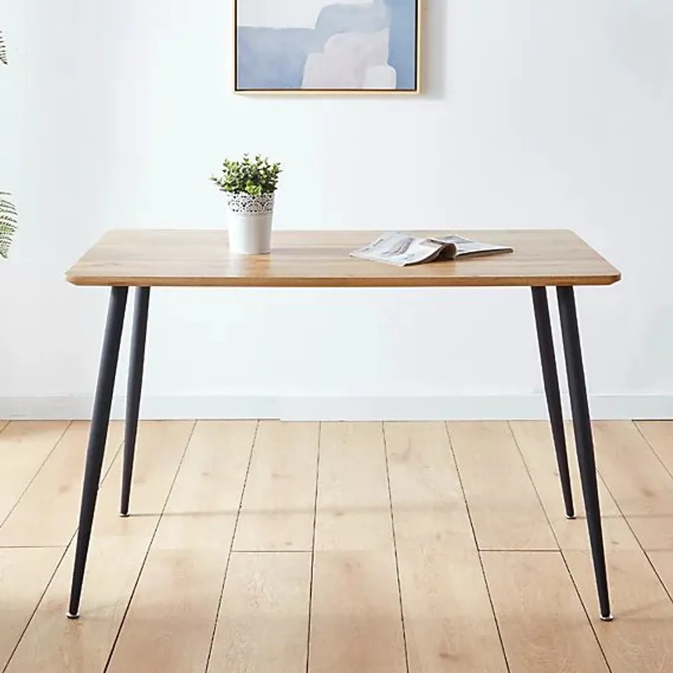 BOXED HALLOWOOD FURNITURE CULLOMPTON RECTANGULAR DINING TABLE