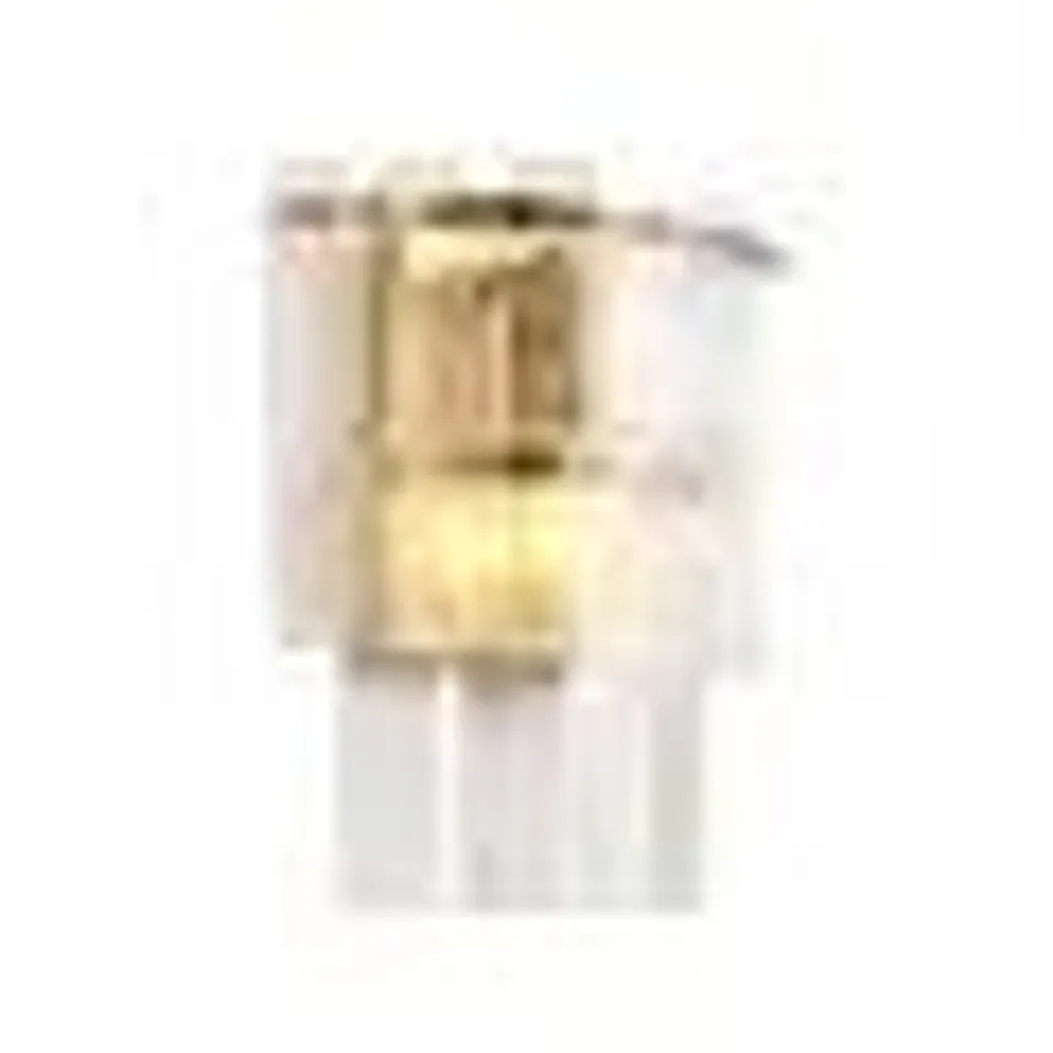 BOXED ENDON LIGHTING KARINE BRUSHED AGED BRASS & HANDMADE TEXTURED GLASS DIMMABLE WALL LIGHT