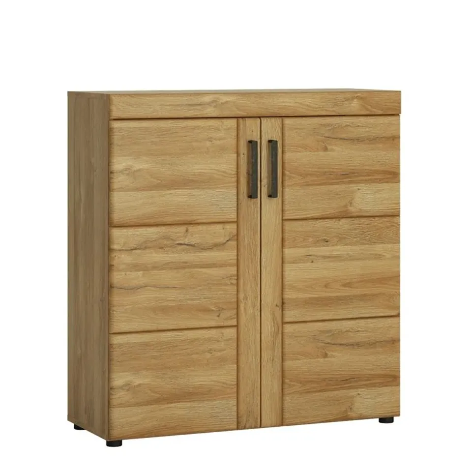 BOXED DUARTE 20 PAIR SHOE STORAGE CABINET (2 BOXES)