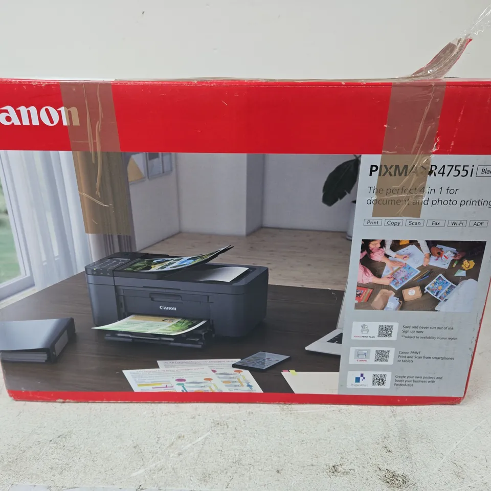 BOXED CANON PIXMA TR4755I WIRELESS COLOUR ALL-IN-ONE INKJET PHOTO PRINTER