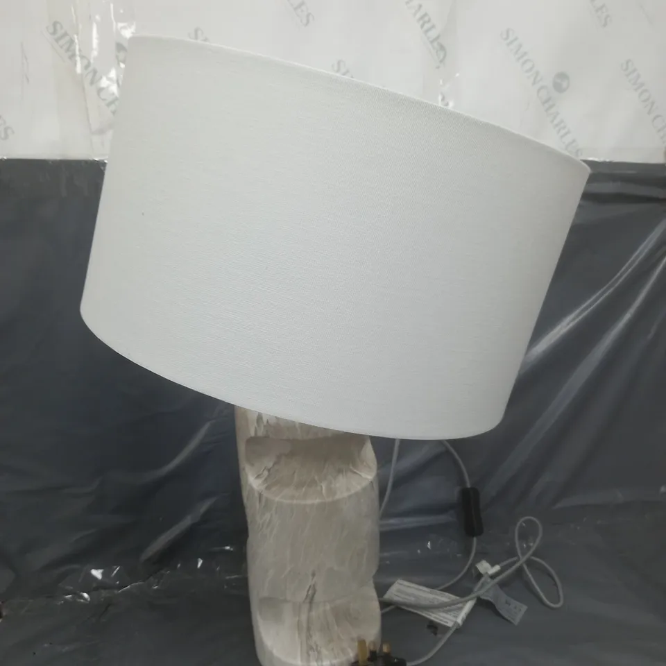 VERY HOME SCULPTURAL MARBLE TABLE LAMP RRP £65