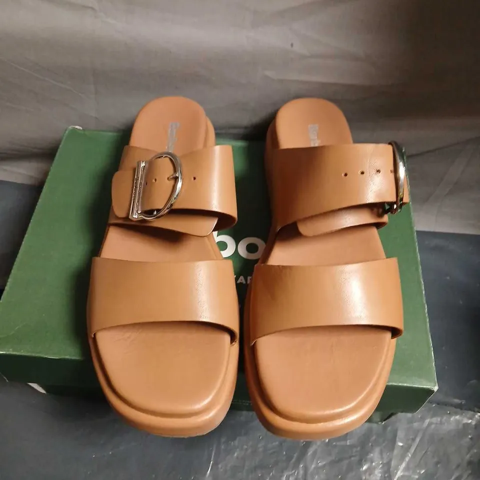 BARBOUR BROWN LEATHER SANDALS – UK SIZE 7