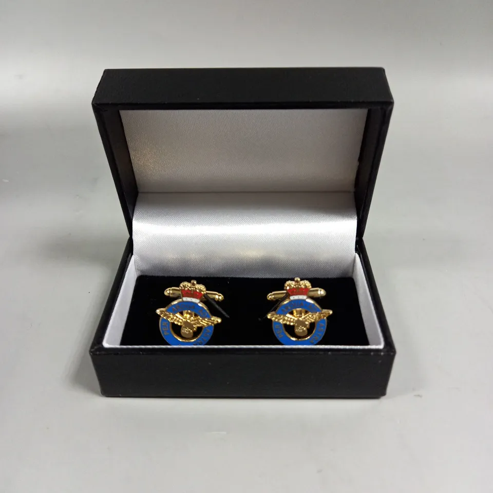 BOXED RAF PER ARDUA AD ASTRA CUFFLINKS