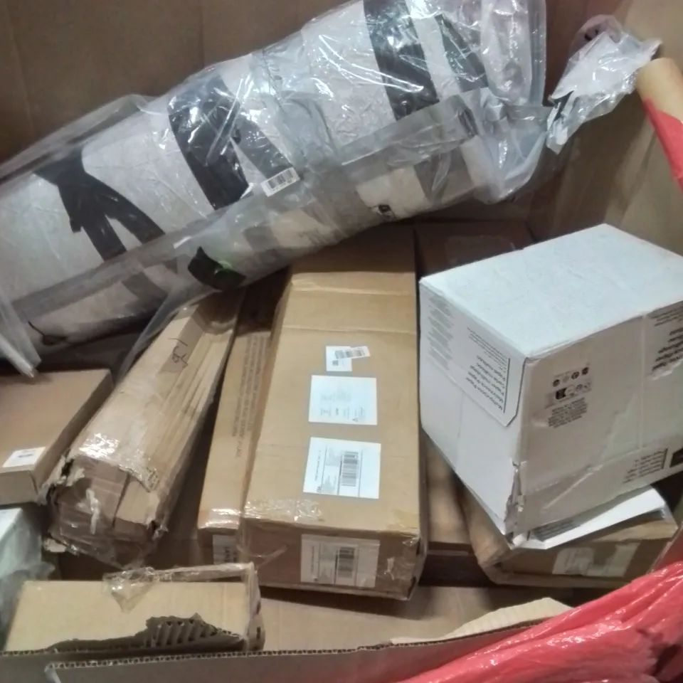 PALLET OF ASSORTED HOUSEHOLD GOODS AND PRODUCTS TO INCLUDE;MATTRESS TOPPER,ADJUSTABLE TOILET SEAT AND FRAME,MATTRESSES TOPPER