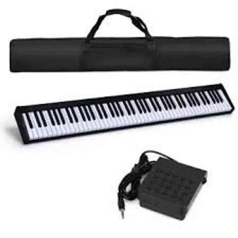 BOXED PORTABLE 88-KEY ROLL UP ELECTRONIC PIANO FOR KIDS AND BEGINNERS 