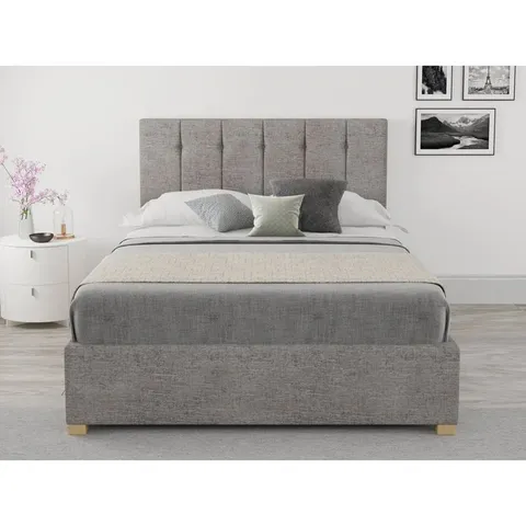 BOXED CECERE UPHOLSTERED OTTOMAN BED (3 BOXES)