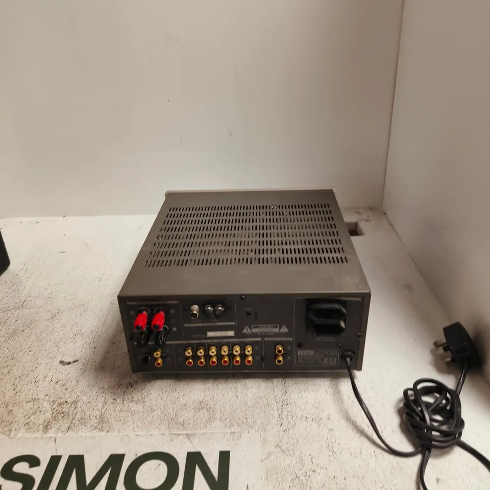 TEAC STEREO AM/FM RECEIVER AG H500– VINTAGE SILVER-FACED, MULTIPLE RCA INPUTS