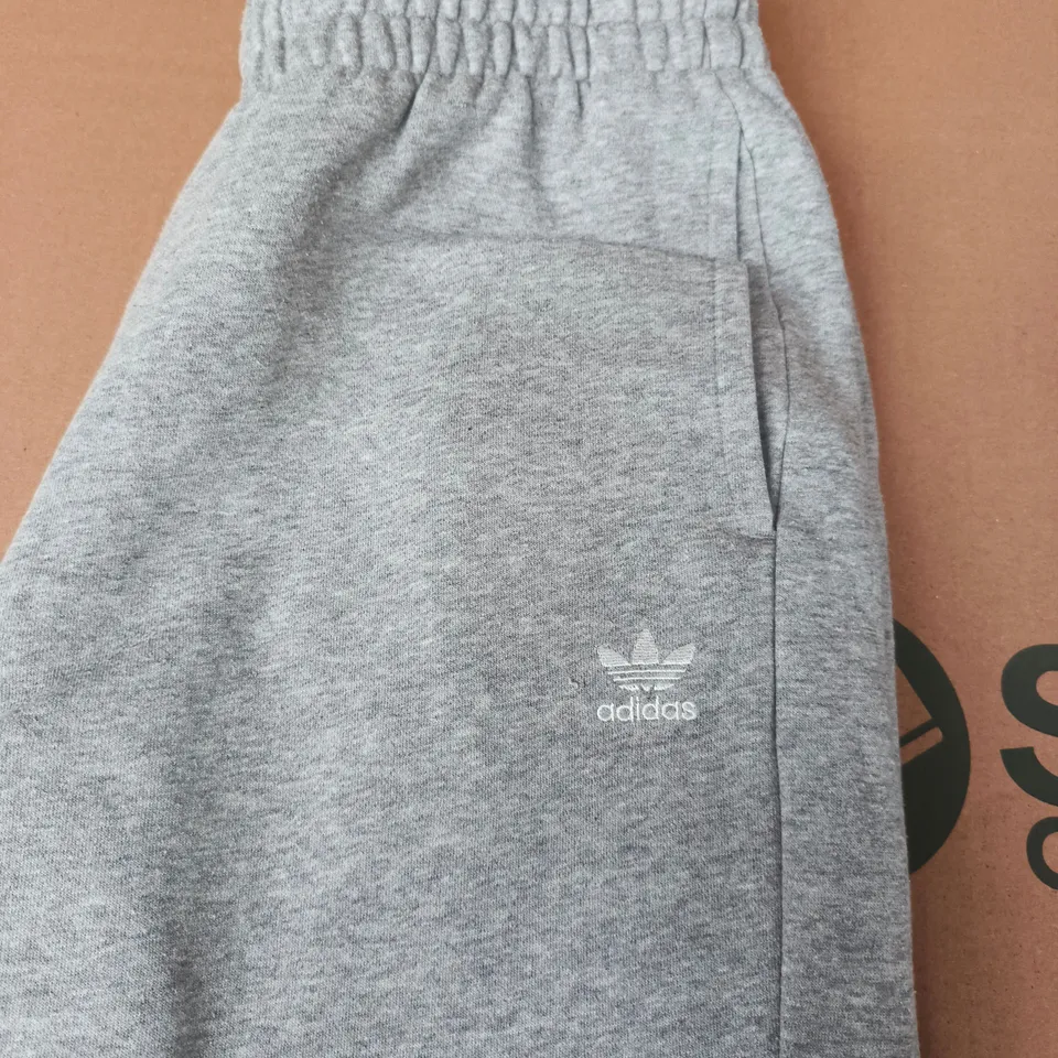 ADIDAS GREY TRACKSUIT BOTTOMS - SIZE M - WOMENS 