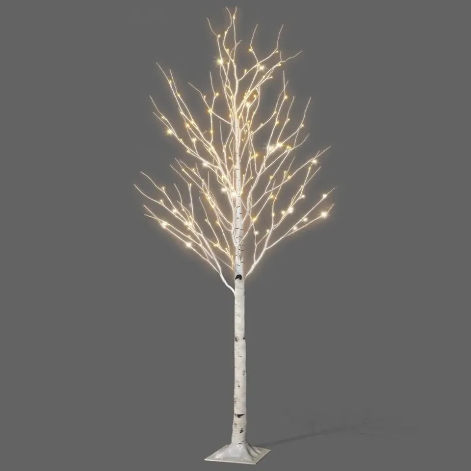 BOXED NETTA BIRCH TREE WITH WARM WHITE LIGHTS