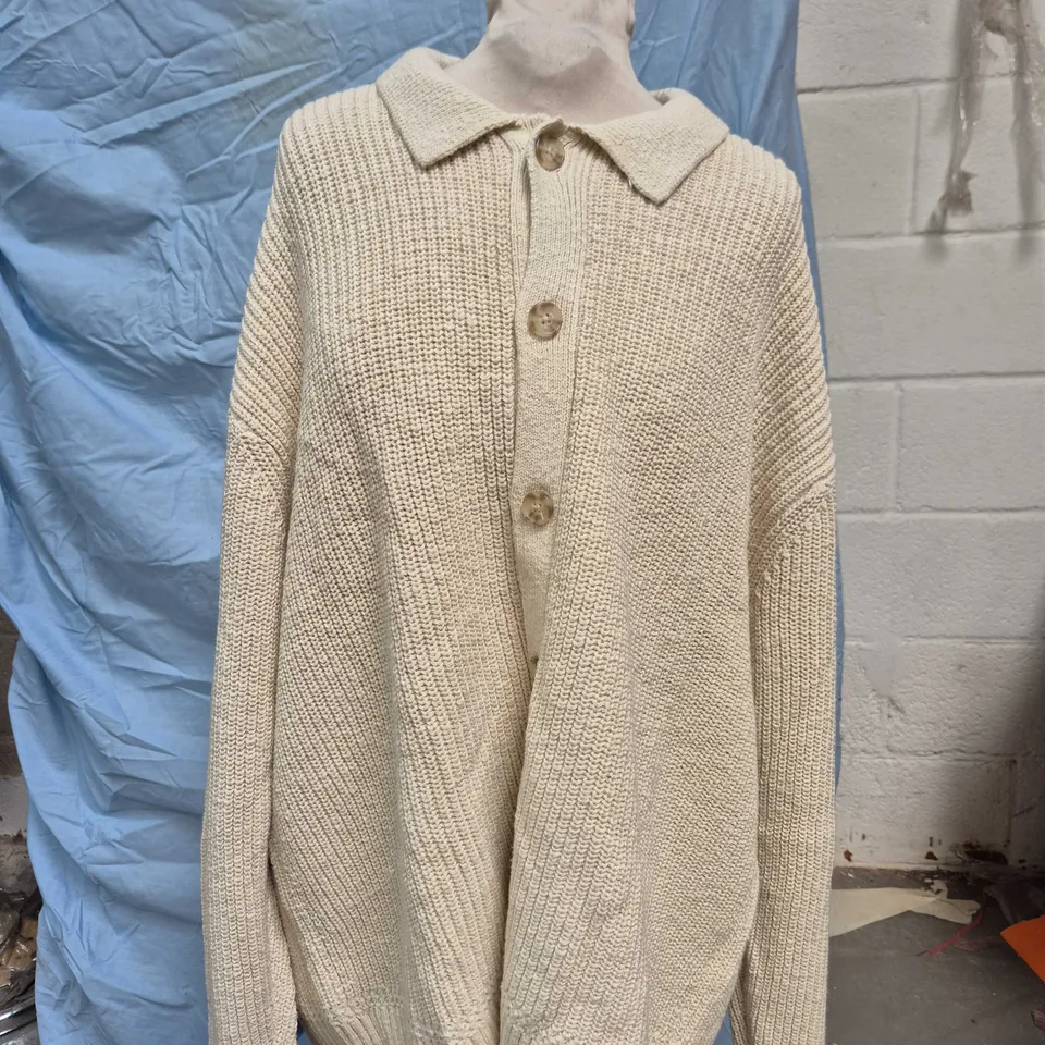 ABERCROMBIE & FITCH CARDIGAN – KNIT SWEATER, SIZE XL